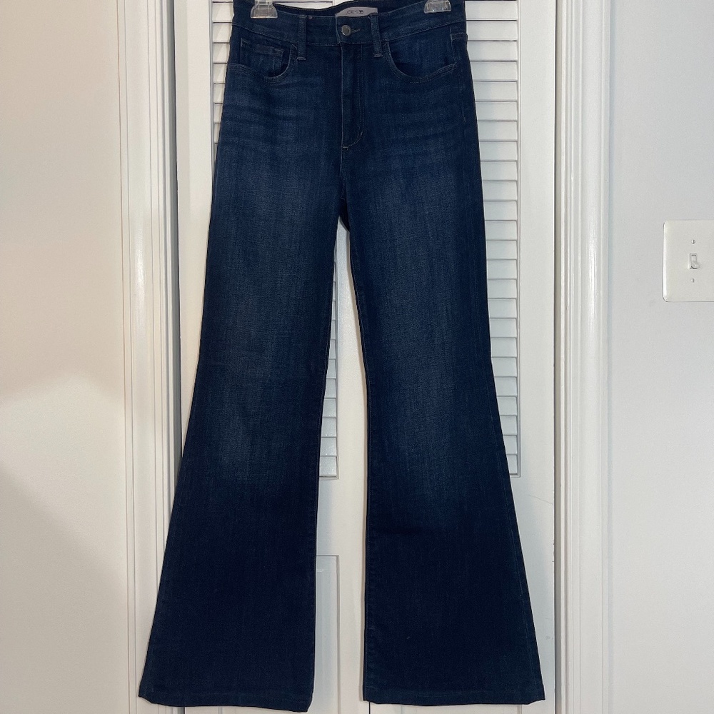 Joe's Bell Bottom Dark Blue High-Rise Jeans- 27" waist, 32" Inseam